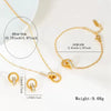 Wholesale Jewelry Stainless Steel Threepiece Suit With Roman Numerals Cross Crown Inlaid Crystal For Women