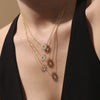 Wholesale Jewelry 316L Stainless Steel 316L Stainless Steel Electroplated Sunflower Style Necklace Bracelet Ring Set