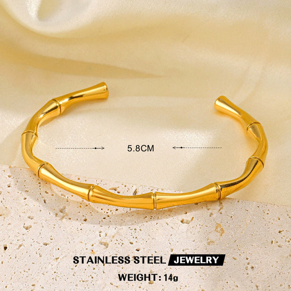 Wholesale Jewelry Stainless Steel Titanium Steel Flowers Pattern Electroplated Women's Hip Hop Style