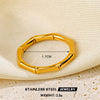 Wholesale Jewelry Stainless Steel Titanium Steel Flowers Pattern Electroplated Women's Hip Hop Style