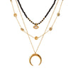 Wholesale Jewelry Stainless Steel Titanium Steel Geometric Bead Necklace Electroplating