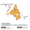 Wholesale Jewelry Stainless Steel Titanium Steel Geometric Butterfly Hanging Pearl Pendant Collar