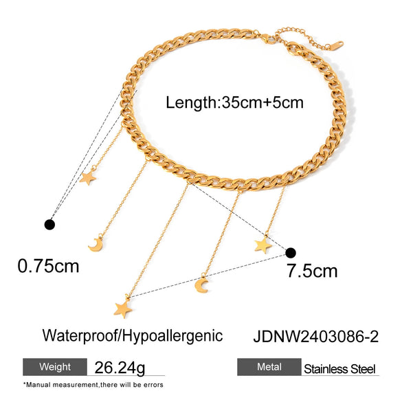 Wholesale Jewelry Stainless Steel Titanium Steel Geometric Butterfly Pendant Necklace With Electroplating