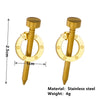 Wholesale Jewelry Stainless Steel Titanium Steel Geometric Electroplated Earringsnecklaces Set For Women