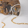 Wholesale Jewelry Stainless Steel Titanium Steel Geometric Loop Chain Necklace Electroplated