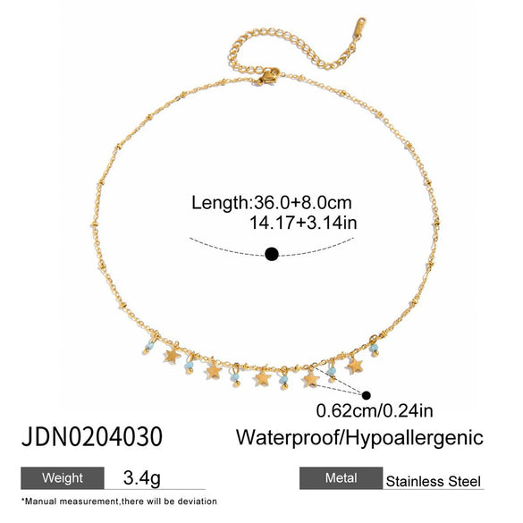 Wholesale Jewelry Stainless Steel Titanium Steel Geometric Necklace Electroplating For Women