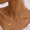 Wholesale Jewelry Stainless Steel Titanium Steel Geometric Pendant Necklace Electroplating