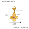 Wholesale Jewelry 316L Stainless Steel 316L Stainless Steel Geometric Style Electroplating Multielement Necklace For Women