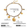 Wholesale Jewelry Stainless Steel Titanium Steel Pendant Necklace With Diamond Pearl Transparent Gravel Geometric Electroplating Design For Women