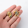 Wholesale Jewelry Stainless Steel Turtle Conch Starfish Pendant Dripping Oil Marine Life Diy Jewelry Accessories
