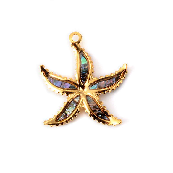 Wholesale Jewelry Stainless Steel Turtle Conch Starfish Pendant Dripping Oil Marine Life Diy Jewelry Accessories