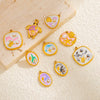 Wholesale Jewelry Stainless Steel Turtle Pendant With Dripping Oil Design For Female