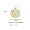 Wholesale Jewelry Stainless Steel Turtle Pendant With Dripping Oil Design For Female