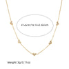 Wholesale Jewelry Stainless Steel Twopiece Set With Simple Design And Electroplating Include Necklace And Earrings
