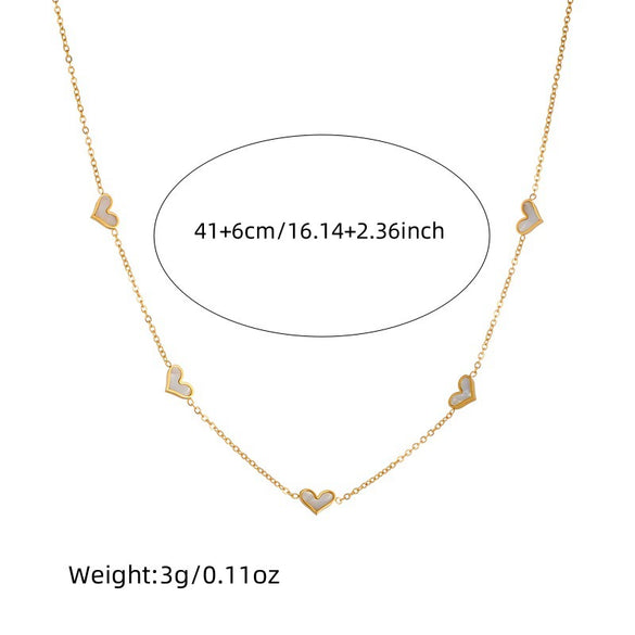 Wholesale Jewelry Stainless Steel Twopiece Set With Simple Design And Electroplating Include Necklace And Earrings