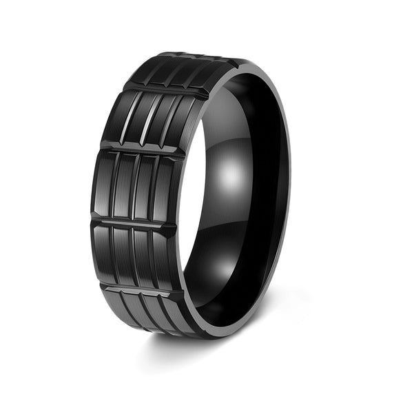 Wholesale Jewelry Stainless Steel Unisex Ring With Letters Numbers Text Electroplating Process