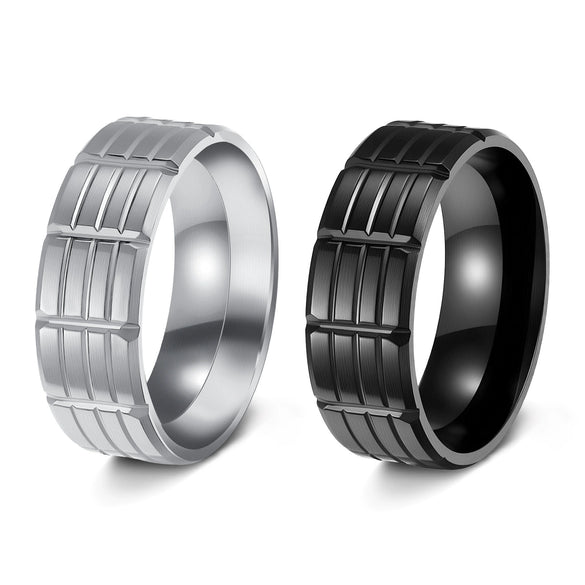 Wholesale Jewelry Stainless Steel Unisex Ring With Letters Numbers Text Electroplating Process