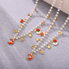 Wholesale Jewelry 316L Stainless Steel Weight Glaze Pendant Necklace And Bracelet Set With Fashion Creative Design And Electroplating Treatment