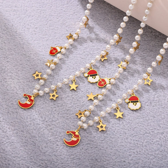Wholesale Jewelry 316L Stainless Steel Weight Glaze Pendant Necklace And Bracelet Set With Fashion Creative Design And Electroplating Treatment