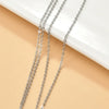 Wholesale Jewelry Stainless Steel Y2k Chain Electroplated Bracelet Necklace Accessories