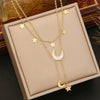 Wholesale Jewelry Star Fashion Stainless Steel Electroplated Clavicle Chain
