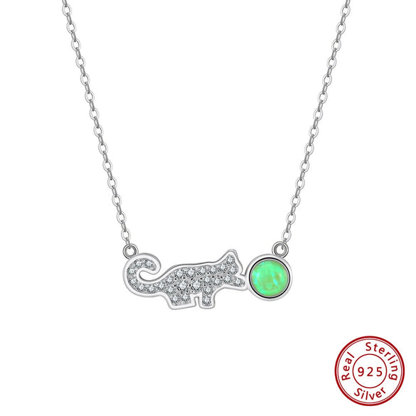 Wholesale Jewelry 925 Sterling Silver Animal Zodiac Cartoon Design Pendant Necklace O Chain