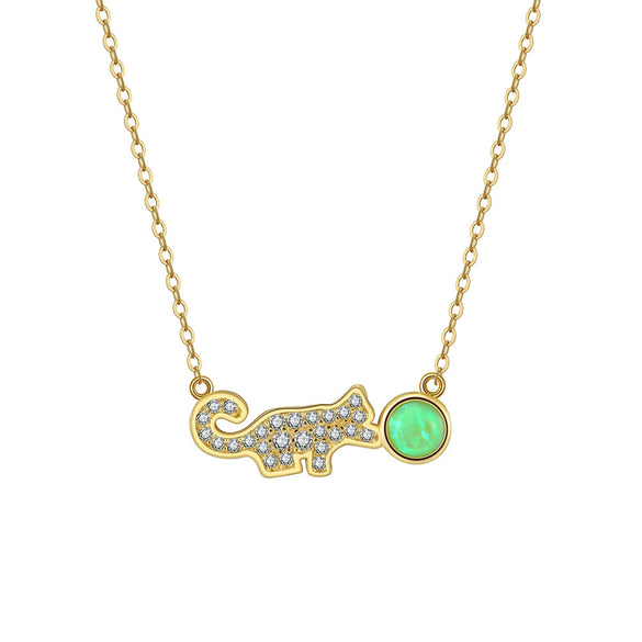 Wholesale Jewelry 925 Sterling Silver Animal Zodiac Cartoon Design Pendant Necklace O Chain