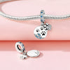 Wholesale Jewelry 925 Sterling Silver Beaded Locating Buckle Cat Dog Bone Paw Print Pendant Diy Bracelet Accessories With Dripping Oil Design For Women