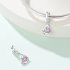 Wholesale Jewelry 925 Sterling Silver Butterfly Heart Lock Pendant Beads Dripping Oil Original Design Diy Accessories