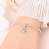Wholesale Jewelry 925 Sterling Silver Butterfly Heart Lock Pendant Beads Dripping Oil Original Design Diy Accessories