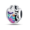Wholesale Jewelry 925 Sterling Silver Flower Fairy Crystal Beads Charm Accessories Dripping Oil Original Design Animal Style