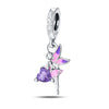 Wholesale Jewelry 925 Sterling Silver Flower Fairy Crystal Beads Charm Accessories Dripping Oil Original Design Animal Style