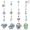 Wholesale Jewelry 925 Sterling Silver Flower Fairy Crystal Beads Charm Accessories Dripping Oil Original Design Animal Style