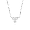Wholesale Jewelry 925 Sterling Silver Fourleaf Clover Butterfly Geometric Flower Inlaid Zircon Pendant Necklace For Women