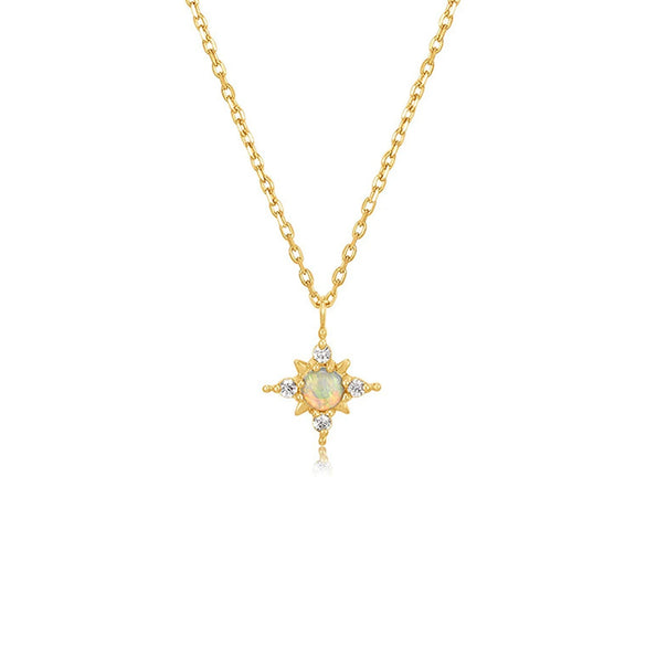 Wholesale Jewelry 925 Sterling Silver Geometric Cross Microinlaid Zircon Pendant Necklace For Women
