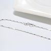 Wholesale Jewelry 925 Sterling Silver Geometric Melon Seed Chain Necklace With Electroplating