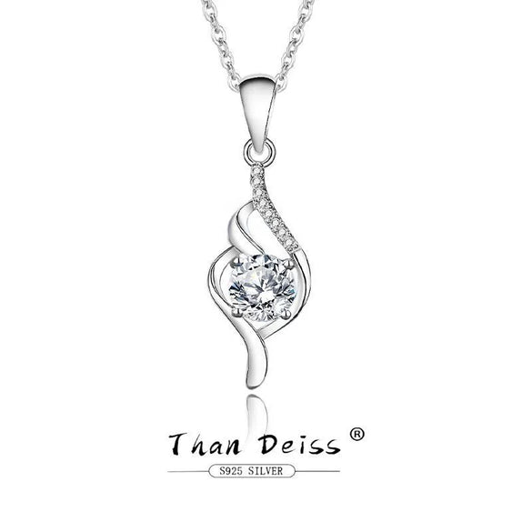 Wholesale Jewelry 925 Sterling Silver Geometric Pattern Mosan Diamond Pendant Necklace For Women
