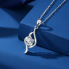 Wholesale Jewelry 925 Sterling Silver Geometric Pattern Mosan Diamond Pendant Necklace For Women