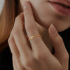 Wholesale Jewelry 925 Sterling Silver Geometric Simple Ring And Bracelet With Electroplating For Women