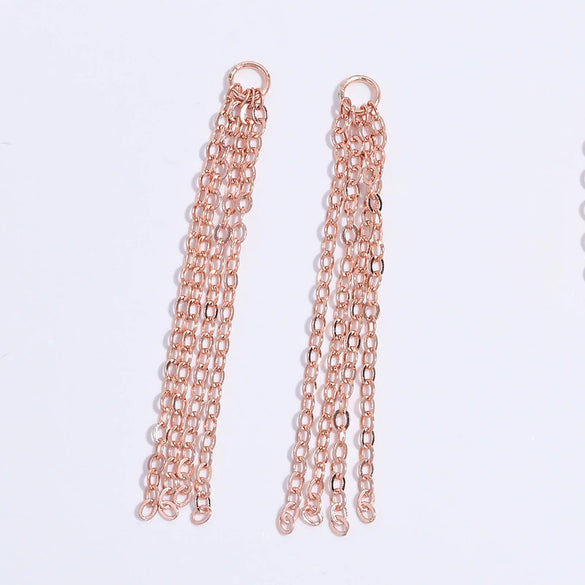 Wholesale Jewelry 925 Sterling Silver Geometric Tassel Pendant Handmade Electroplated For Women