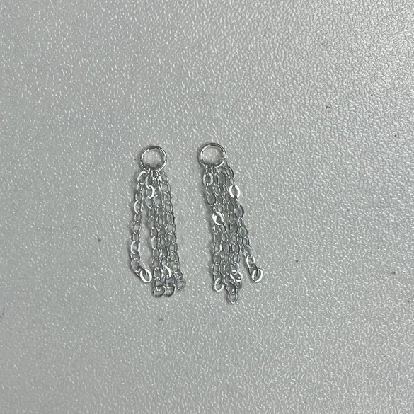 Wholesale Jewelry 925 Sterling Silver Geometric Tassel Pendant Handmade Electroplated For Women