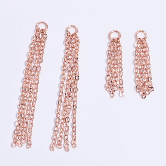 Wholesale Jewelry 925 Sterling Silver Geometric Tassel Pendant Handmade Electroplated For Women