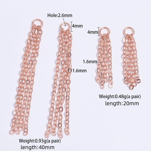 Wholesale Jewelry 925 Sterling Silver Geometric Tassel Pendant Handmade Electroplated For Women