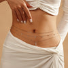 Wholesale Jewelry 925 Sterling Silver Geometric Waist Chain Electroplated For Women