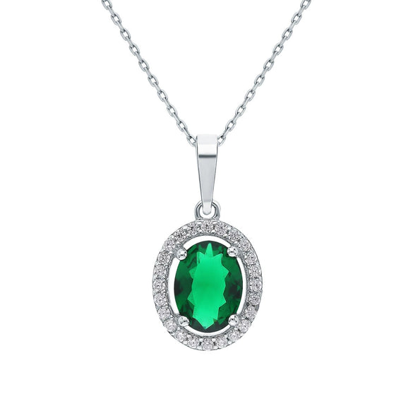 Wholesale Jewelry 925 Sterling Silver Inlaid Zircon Oval Square Geometric Earrings Necklace