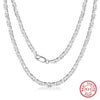 Wholesale Jewelry Sterling Silver Japanese Chain Necklace Geometric Style Electroplated For Men