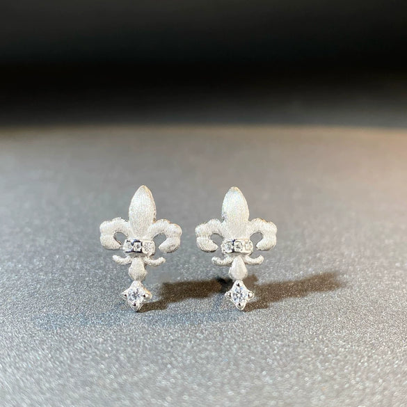 Wholesale Jewelry 925 Sterling Silver 18K Gold Plated Brushed Fashion Geometric Cross Crown Roman Numerals Women's Necklace Earrings Bracelet