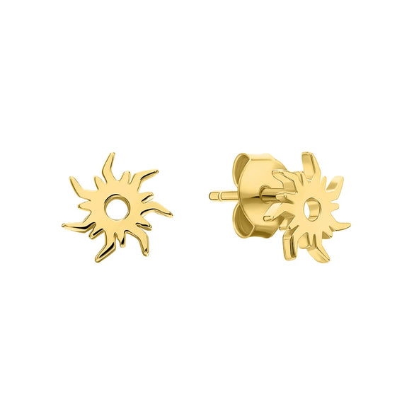 Wholesale Jewelry 925 Sterling Silver Light Gold Electroplated Sunflower Small Animal Oshaped Chain Earrings Necklace For Women