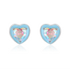Wholesale Jewelry 925 Sterling Silver Love Water Drops Bell Pattern Inlay Zircon Women's Ring And Earrings