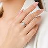 Wholesale Jewelry 925 Sterling Silver Love Water Drops Bell Pattern Inlay Zircon Women's Ring And Earrings
